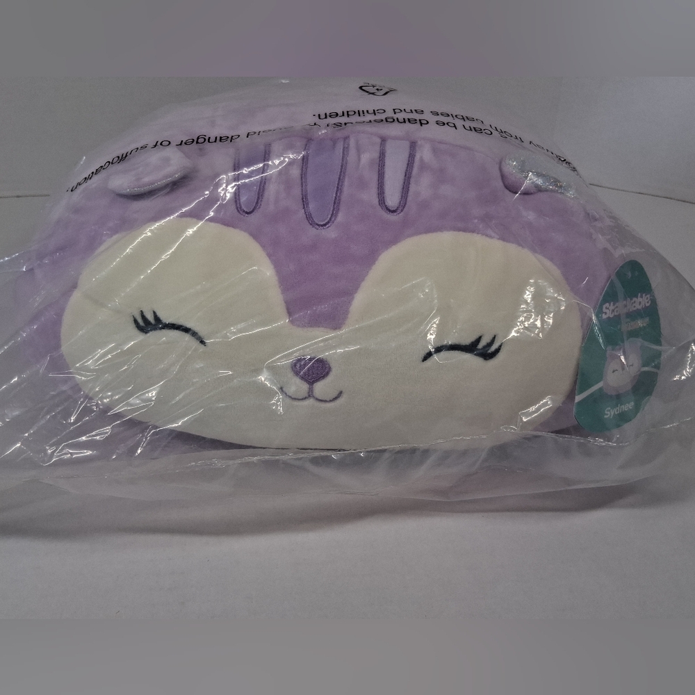 Squishmallows Stackables 12-Inch Lavender Squirrel Sydnee Stuffed Animal